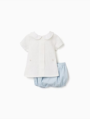 Tuta 2-in-1 in cotone e lino