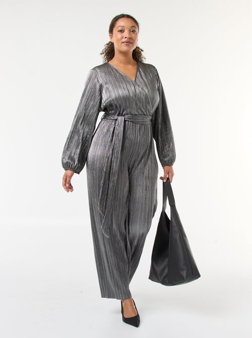 Tuta a gamba larga in maglia plissettata - Kiabi