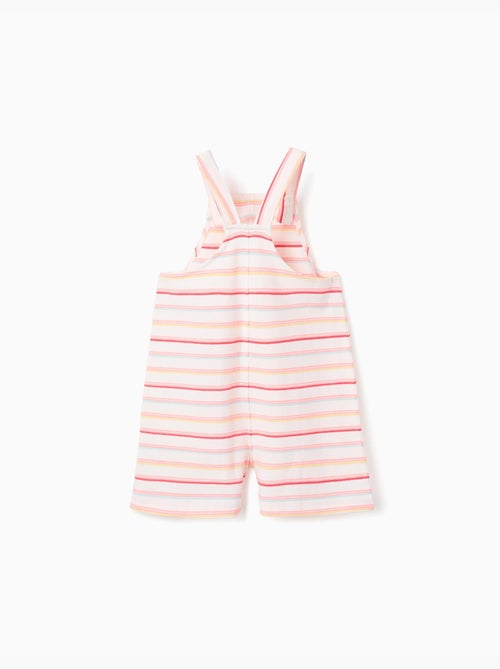 Tuta a righe in cotone con tasche sul davanti - Kiabi