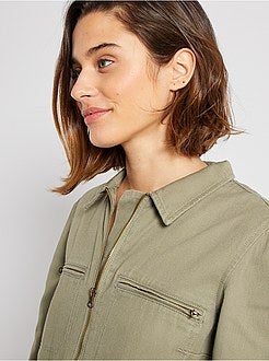 Tuta colorata in denim - Kiabi