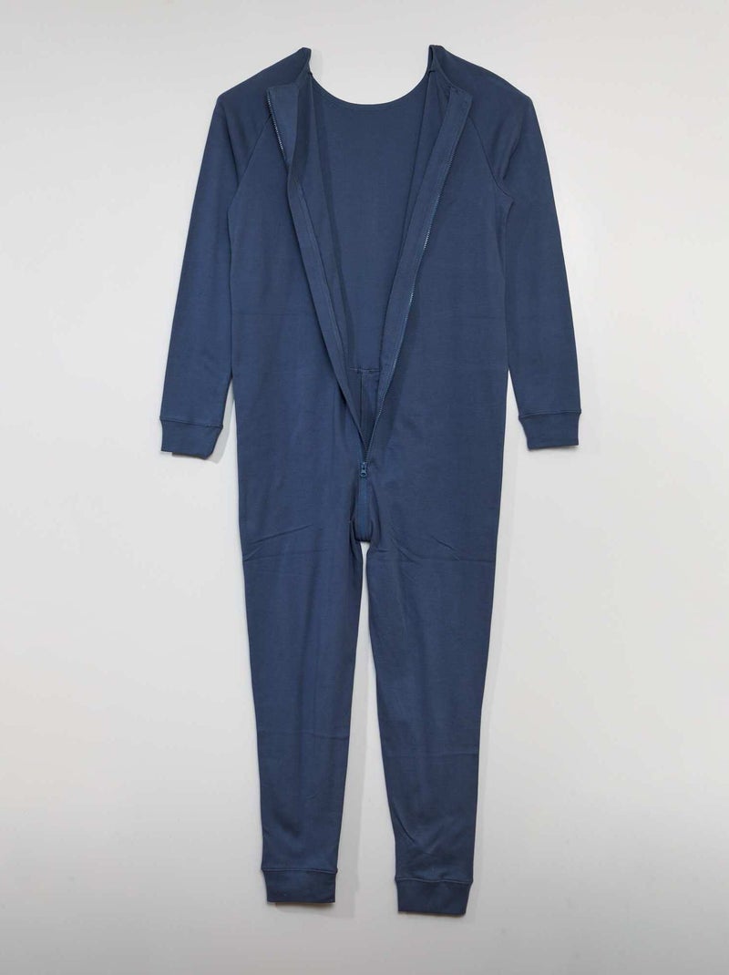 Tuta con apertura a zip - collezione facile da indossare BLU - Kiabi
