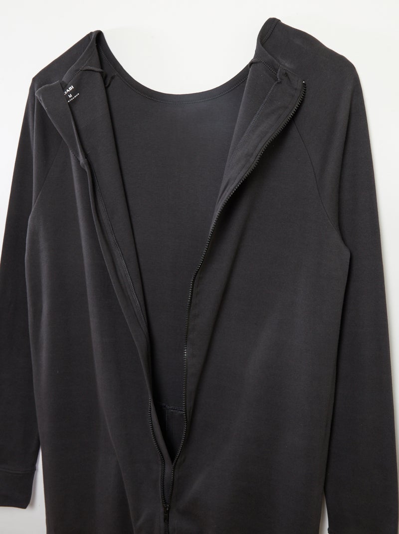 Tuta con apertura a zip - collezione facile da indossare GRIGIO - Kiabi
