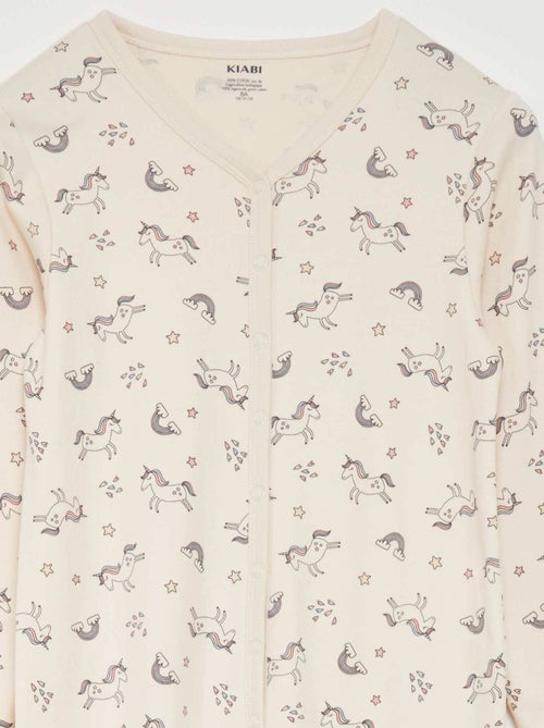 Tuta con bottoni a pressione - collezione facile da indossare - Kiabi