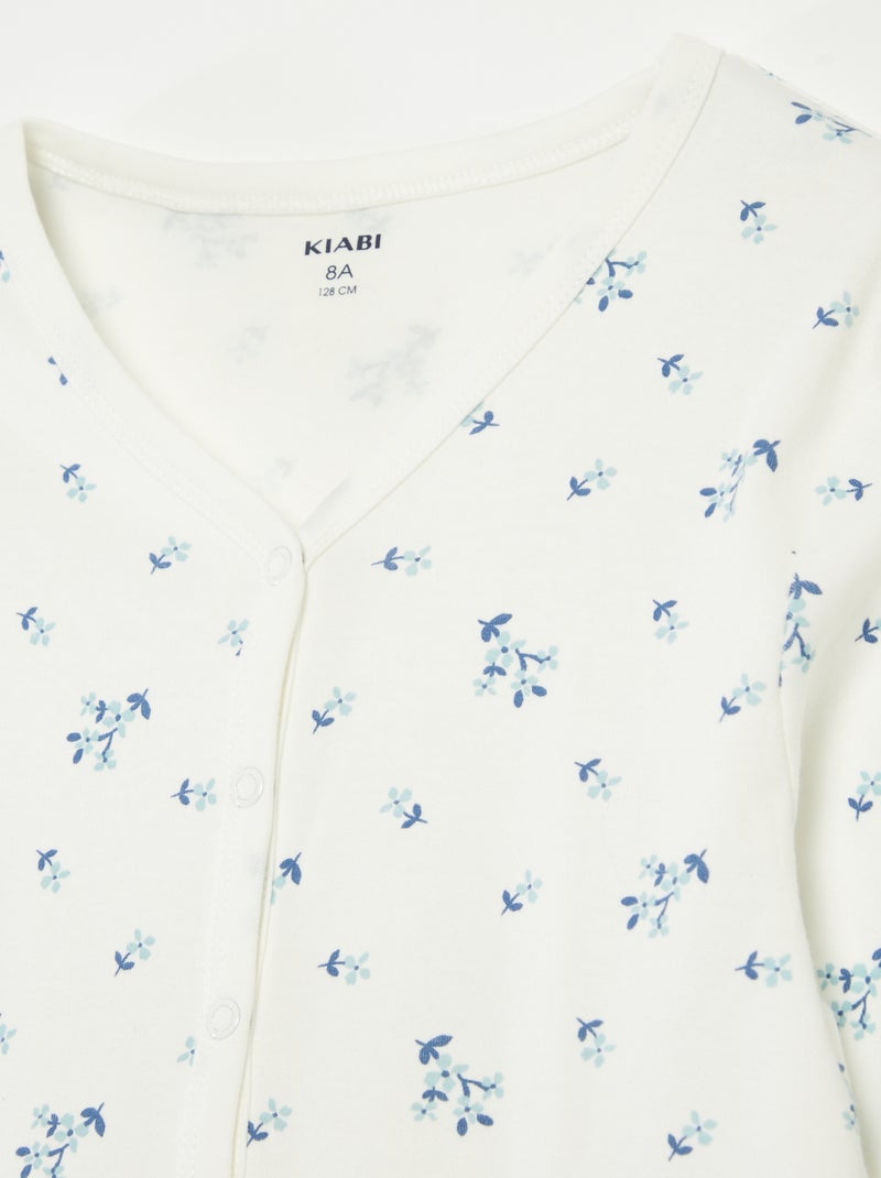 Tuta con bottoni a pressione - collezione facile da indossare BIANCO - Kiabi