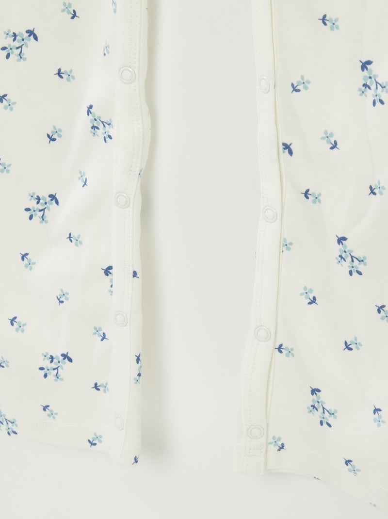 Tuta con bottoni a pressione - collezione facile da indossare BIANCO - Kiabi