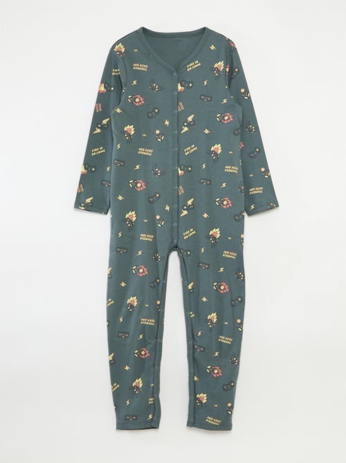 Tuta con bottoni a pressione - collezione facile da indossare - Kiabi