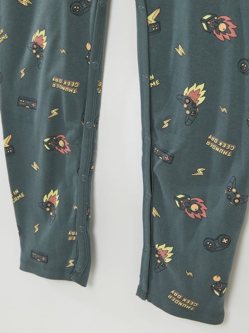 Tuta con bottoni a pressione - collezione facile da indossare - Kiabi