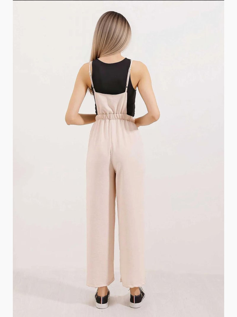 Tuta con bretelle bdart Beige argilla - Kiabi