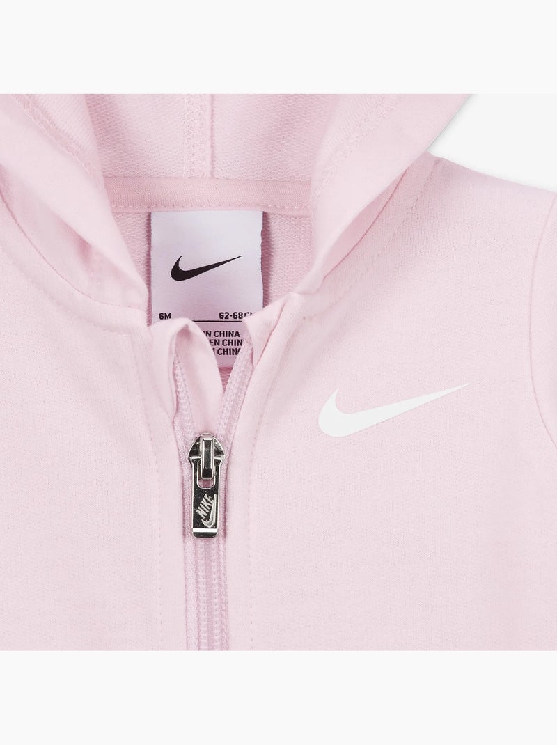 Tuta con cappuccio e cerniera - nike Rosa - Kiabi