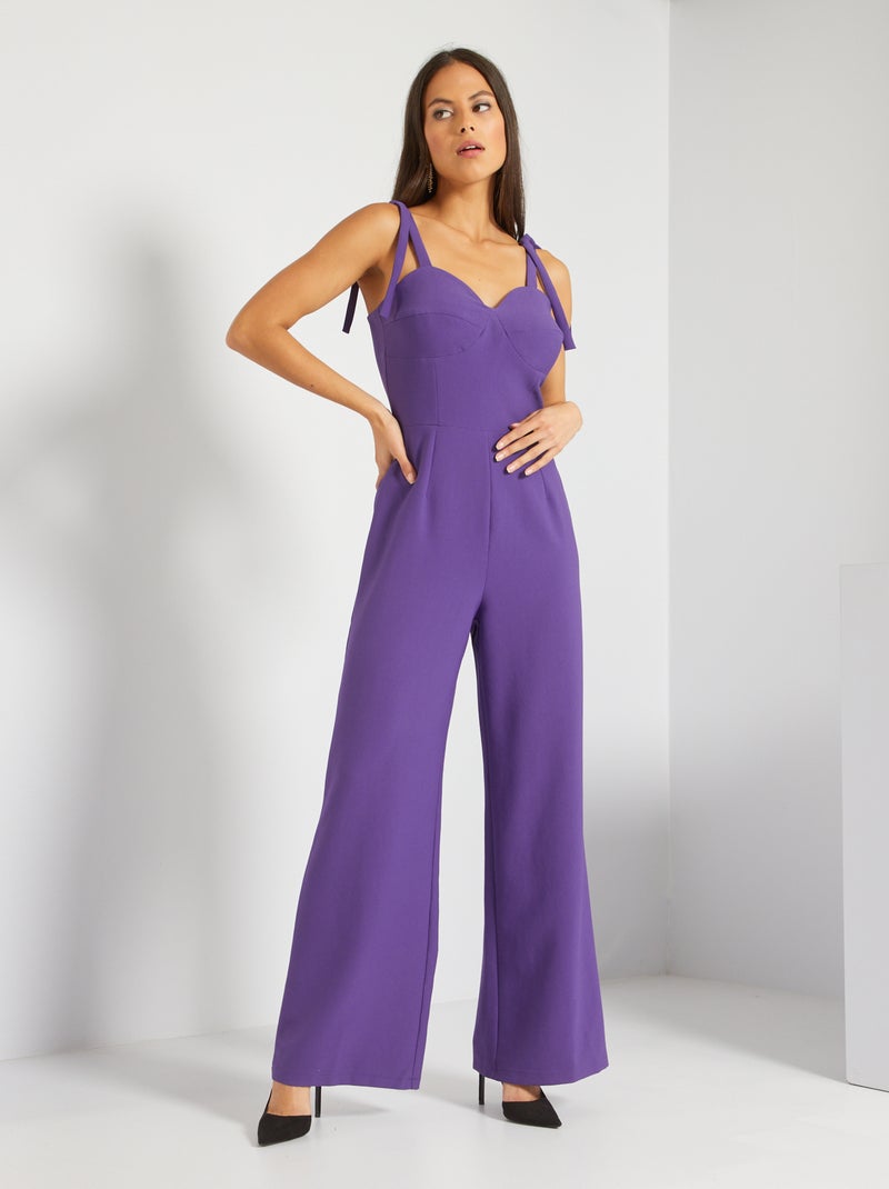 Tuta con collo a forma di cuore VIOLA - Kiabi