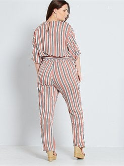 Tuta con pantaloni e scollo incrociato - Kiabi