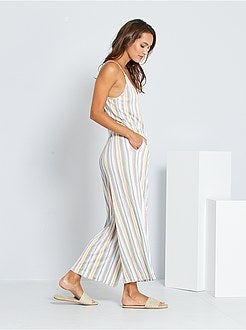 Tuta con pantaloni in maglia froissé - Kiabi