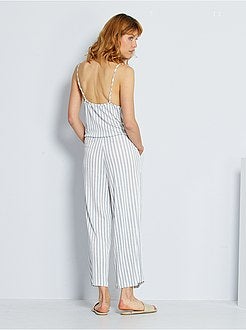 Tuta con pantaloni in maglia froissé - Kiabi