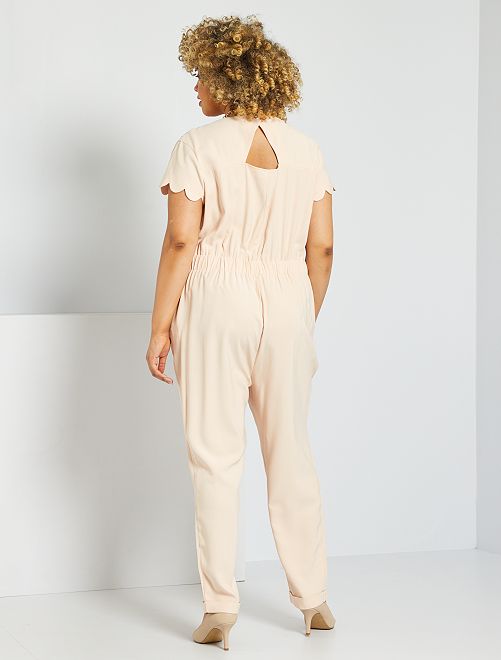 Tuta con pantaloni in viscosa - BEIGE - Kiabi - 35.00€
