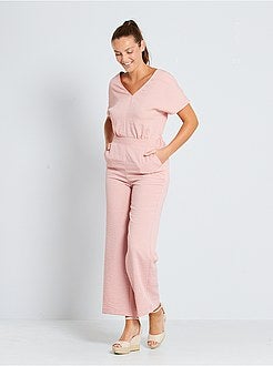 Tuta con pantaloni scollata dietro - Kiabi