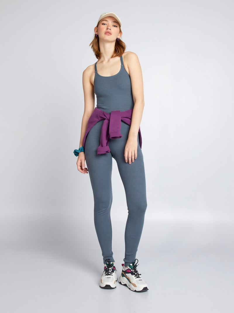 Tuta con spalline incrociate GRIGIO - Kiabi