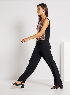 Tuta con top in paillettes - Kiabi