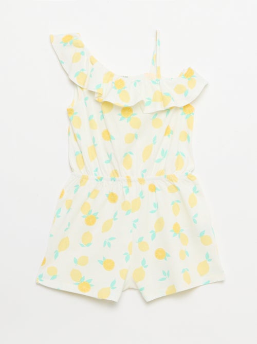 Tuta corta con scollo asimmetrico - Kiabi