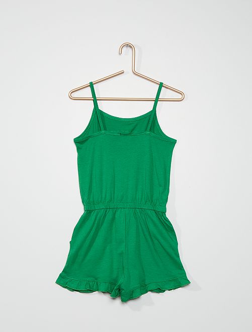 Tuta corta con spalline sottili - VERDE - Kiabi - 9.00€