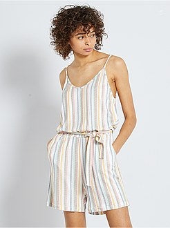 Tuta corta con spallini sottili - Kiabi