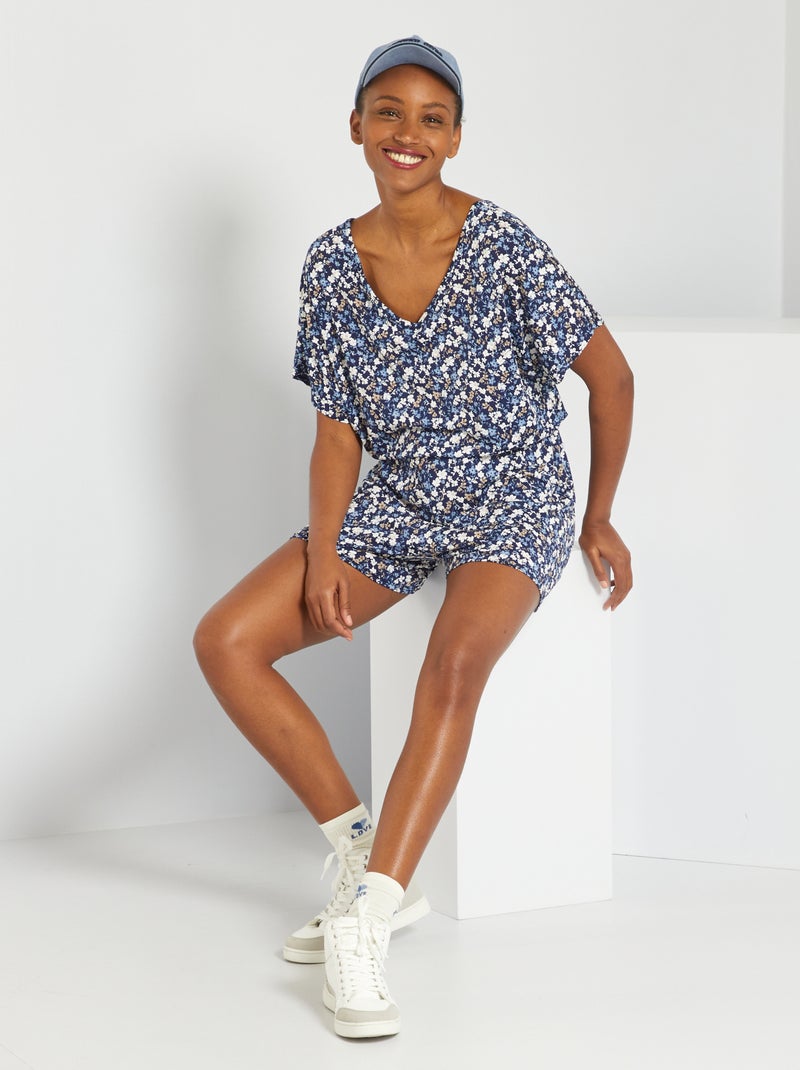 Tuta corta in fantasia 'JDY' BLU - Kiabi