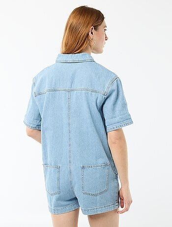 Tuta corta in jeans