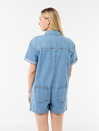 Tuta corta in jeans