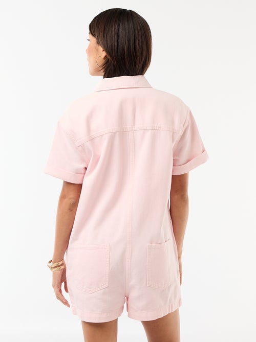 Tuta corta in jeans - Kiabi