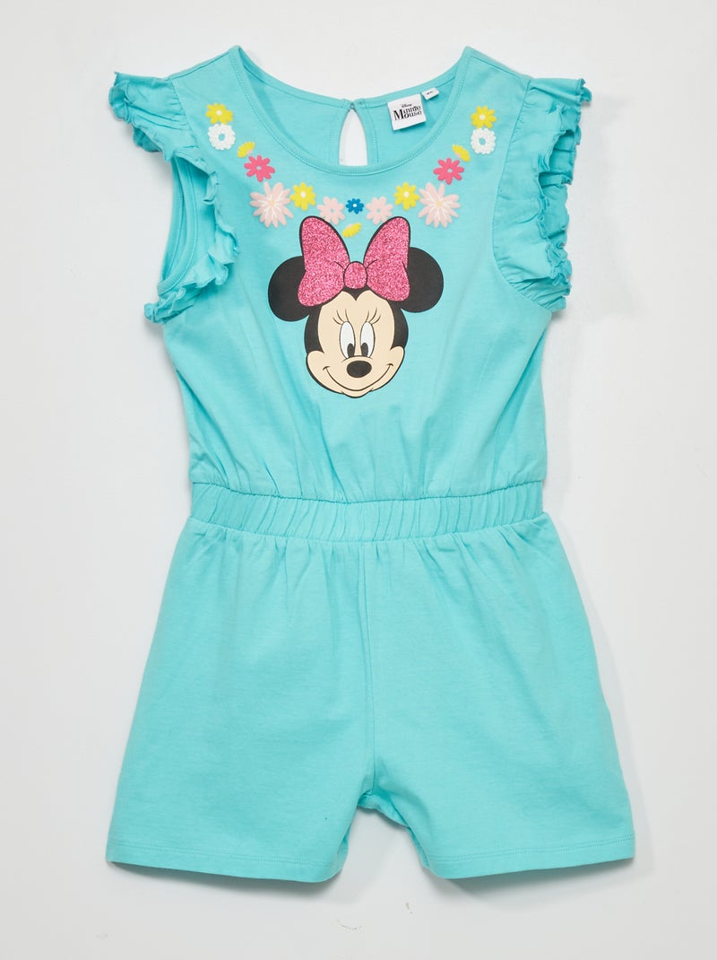 Tuta corta in jersey 'Minnie' blu - Kiabi