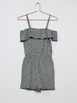 Tuta corta in maglia stretch - Kiabi