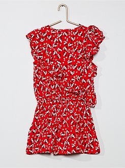 Tuta corta in maglia stretch - Kiabi