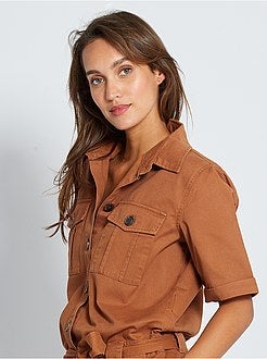 Tuta corta in twill 'JDY' - Kiabi