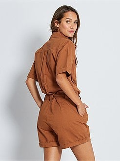 Tuta corta in twill 'JDY' - Kiabi