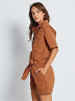 Tuta corta in twill 'JDY' - Kiabi