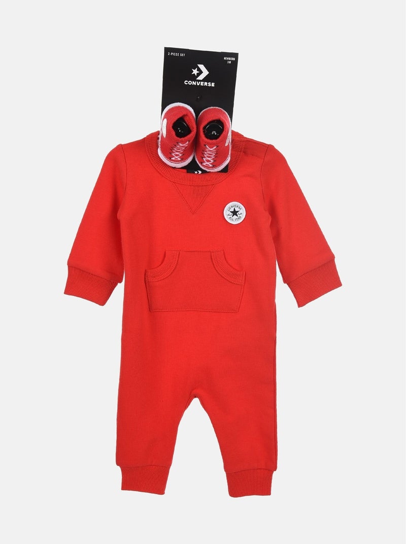 Tuta da infilare - Converse Rosso - Kiabi