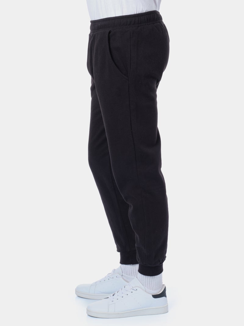 Tuta da jogging in maglia piqué Nero - Kiabi