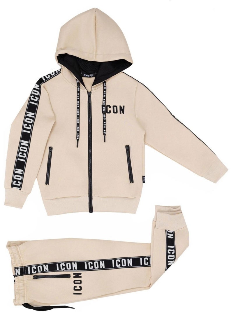 Tuta da jogging Kebello Beige - Kiabi