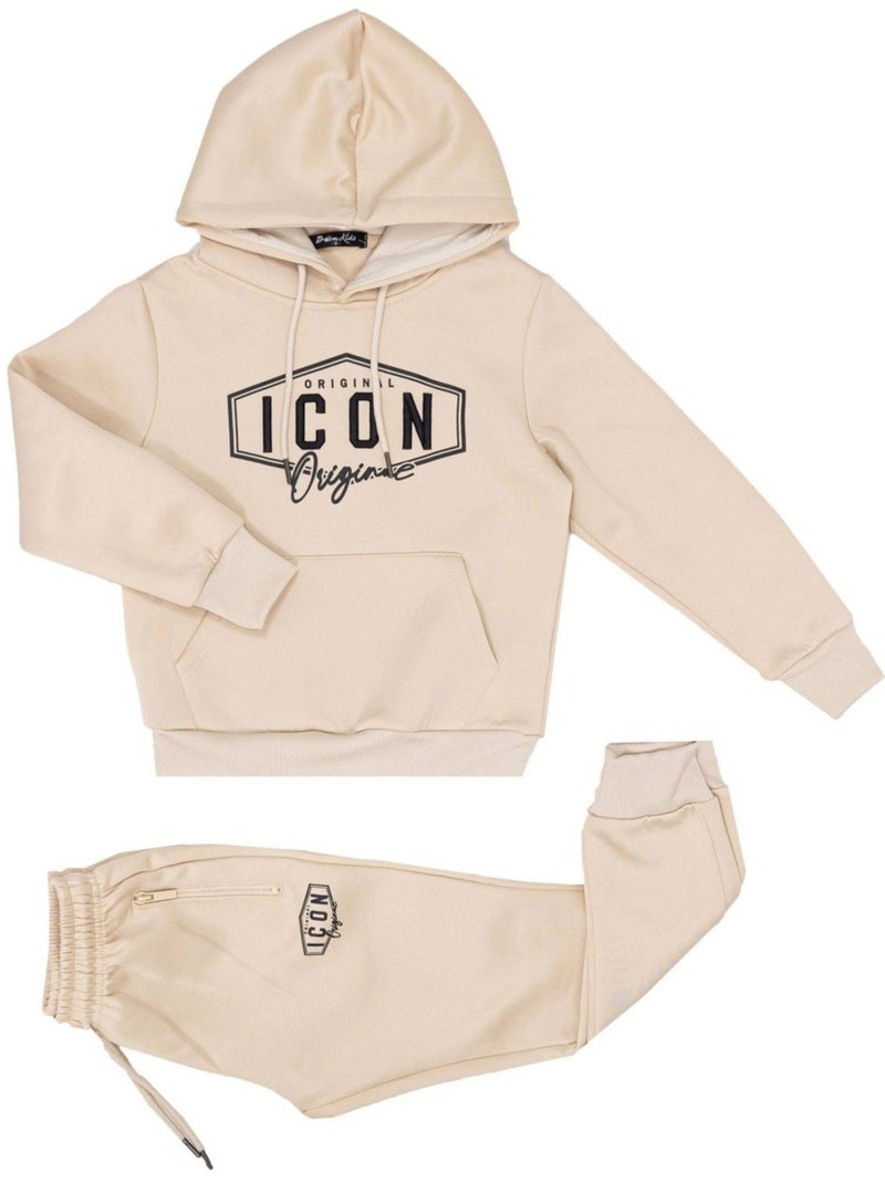 Tuta da jogging Kebello Beige - Kiabi