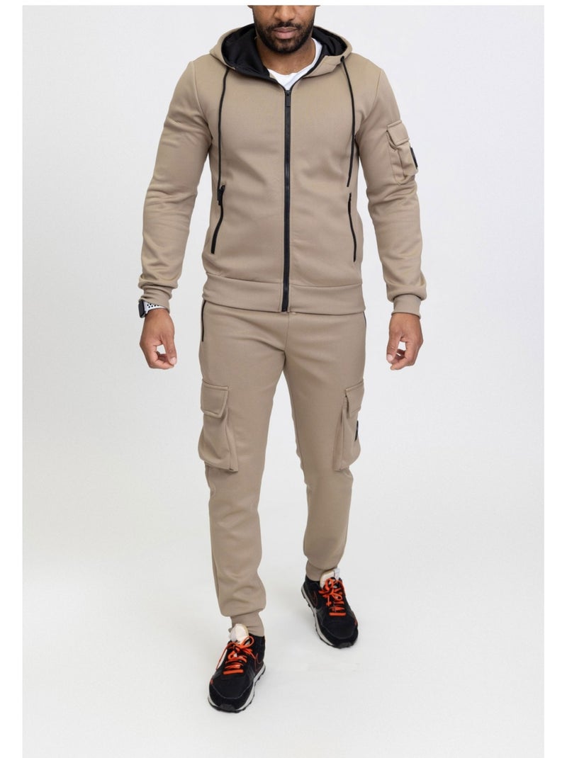 Tuta da jogging Kebello Beige - Kiabi