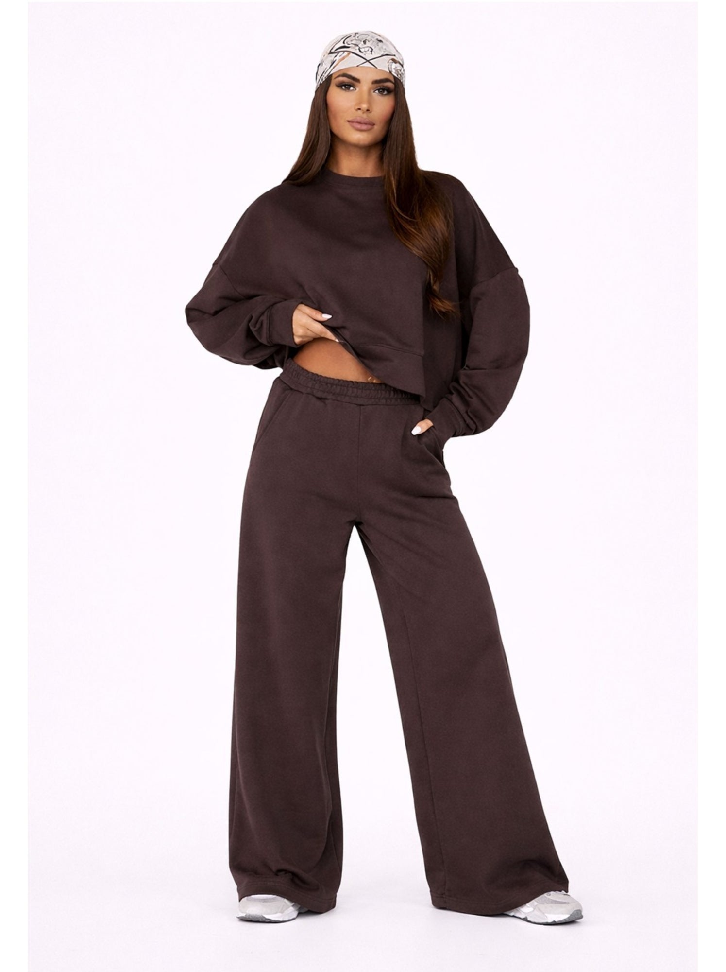 Chunpin Tuta Donna Maniche Corte Scollo Quadrato - Marrone Taglia XX-Large