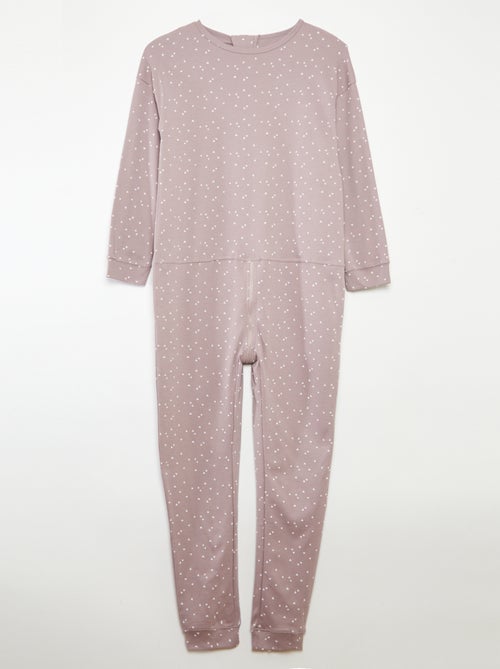 Tuta da notte con apertura a zip - collezione facile da indossare - Kiabi
