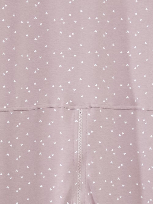 Tuta da notte con apertura a zip - collezione facile da indossare - Kiabi