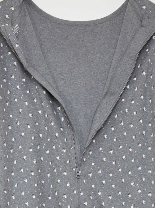 Tuta da notte con apertura con zip So Easy - Kiabi