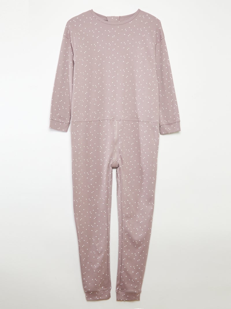 Tuta da notte con apertura con zip So Easy ROSA - Kiabi