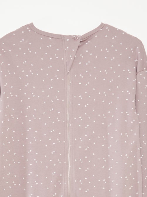 Tuta da notte con apertura con zip So Easy - Kiabi