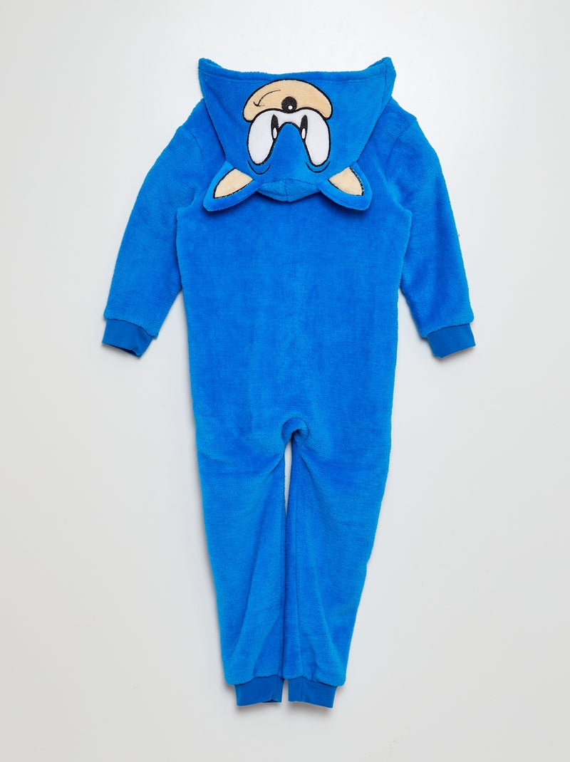 Tuta da notte in pile 'Sonic' 'SEGA' BLU - Kiabi