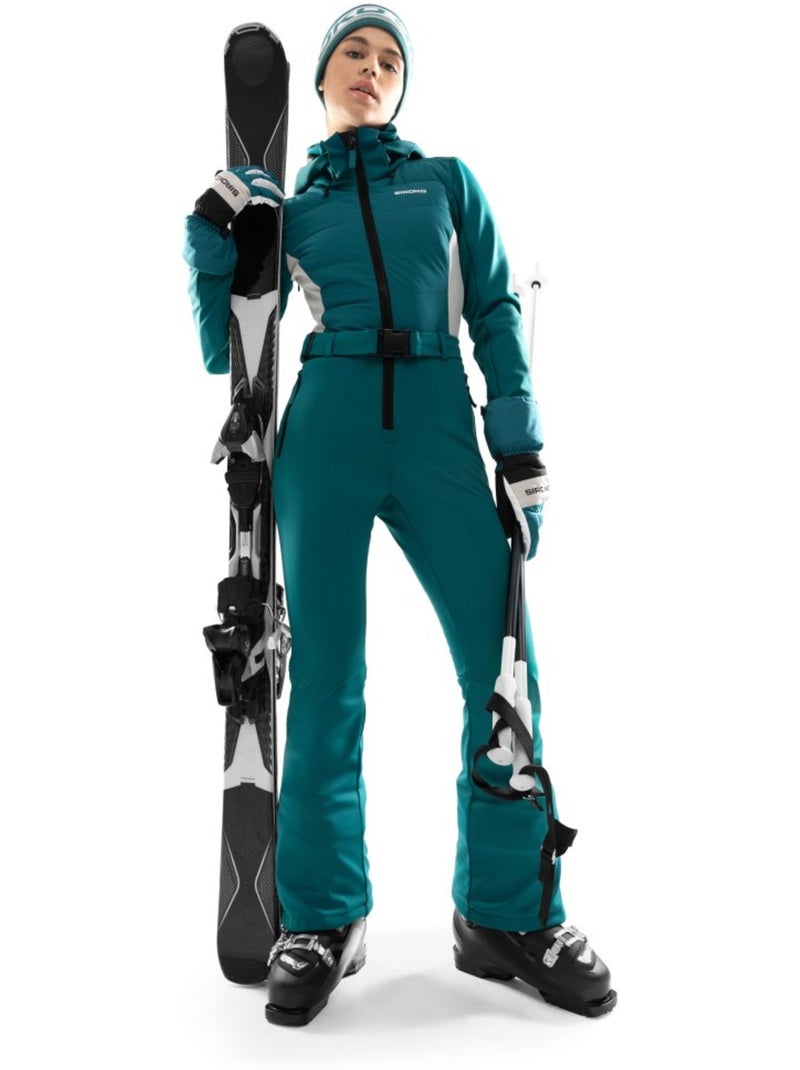 Tuta da sci integrale da donna sport invernali donna o1 ellie Verde - Kiabi