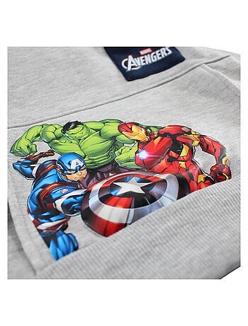Tuta felpa con cappuccio e pantaloni jogging Avengers bambino