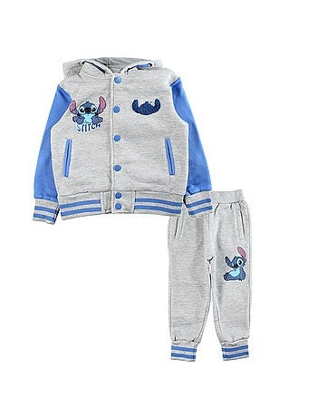 Tuta giacca con cappuccio e pantaloni jogging Lilo & Stitch bambino