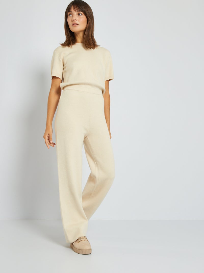 Tuta homewear beige rosa - Kiabi
